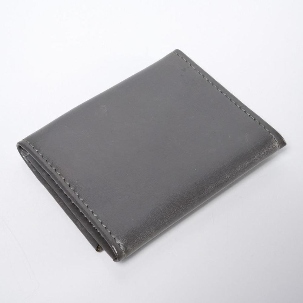 Vintage Grey Leather Philippe Charriol Small Wallet Coin Purse W/ Button Pocket - Picture 3 of 6
